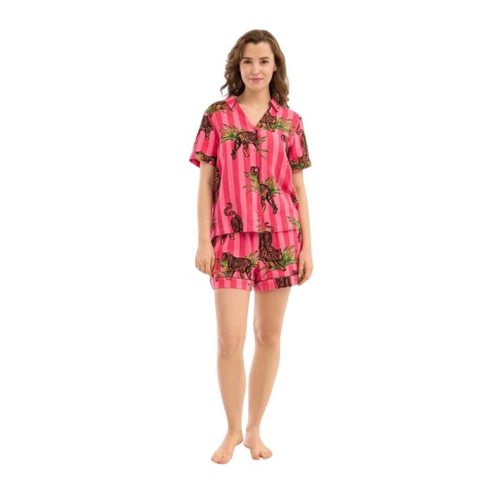Chelsea Peers Womens/Ladies Collared Pajama Set / Pink
